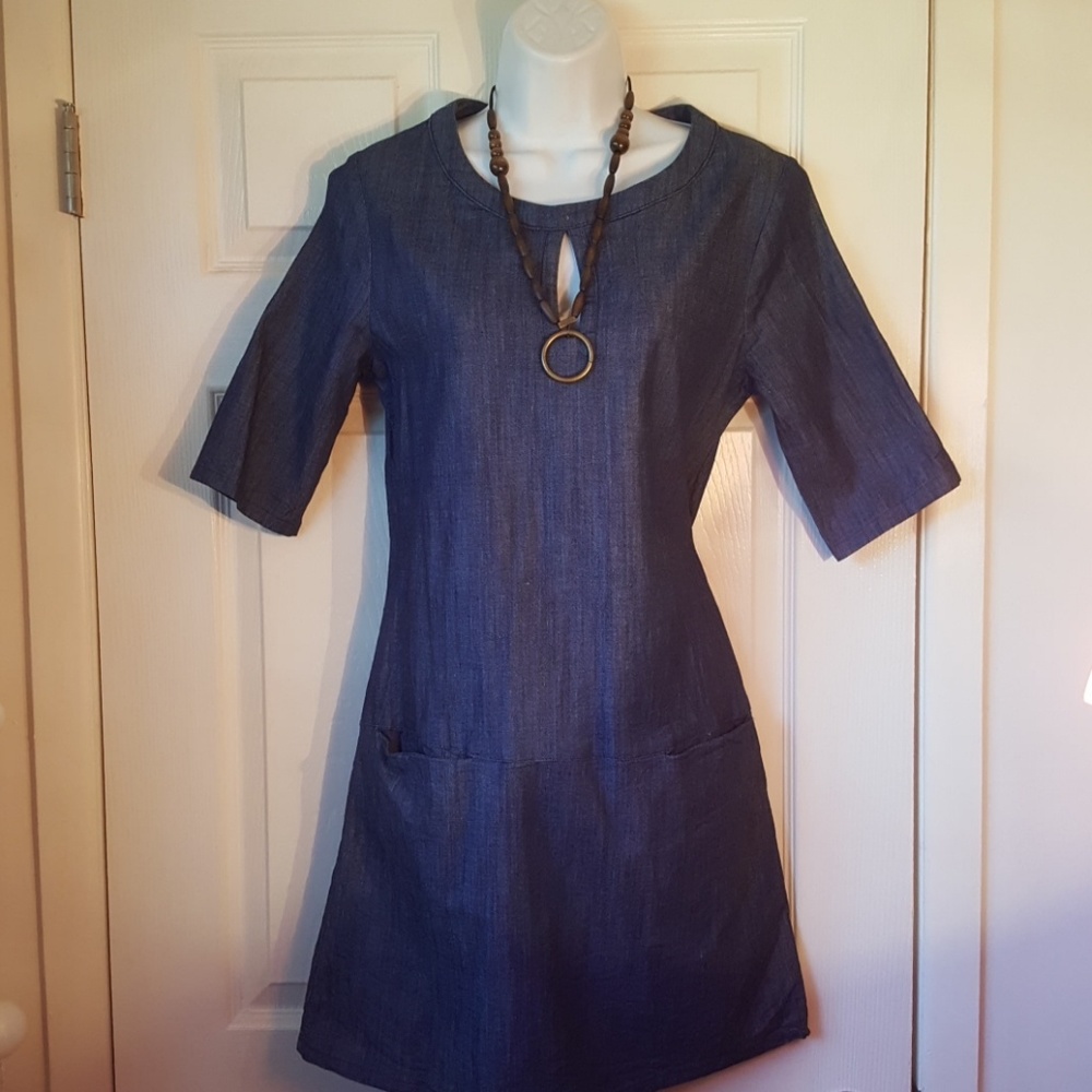 DENIM DRESS.